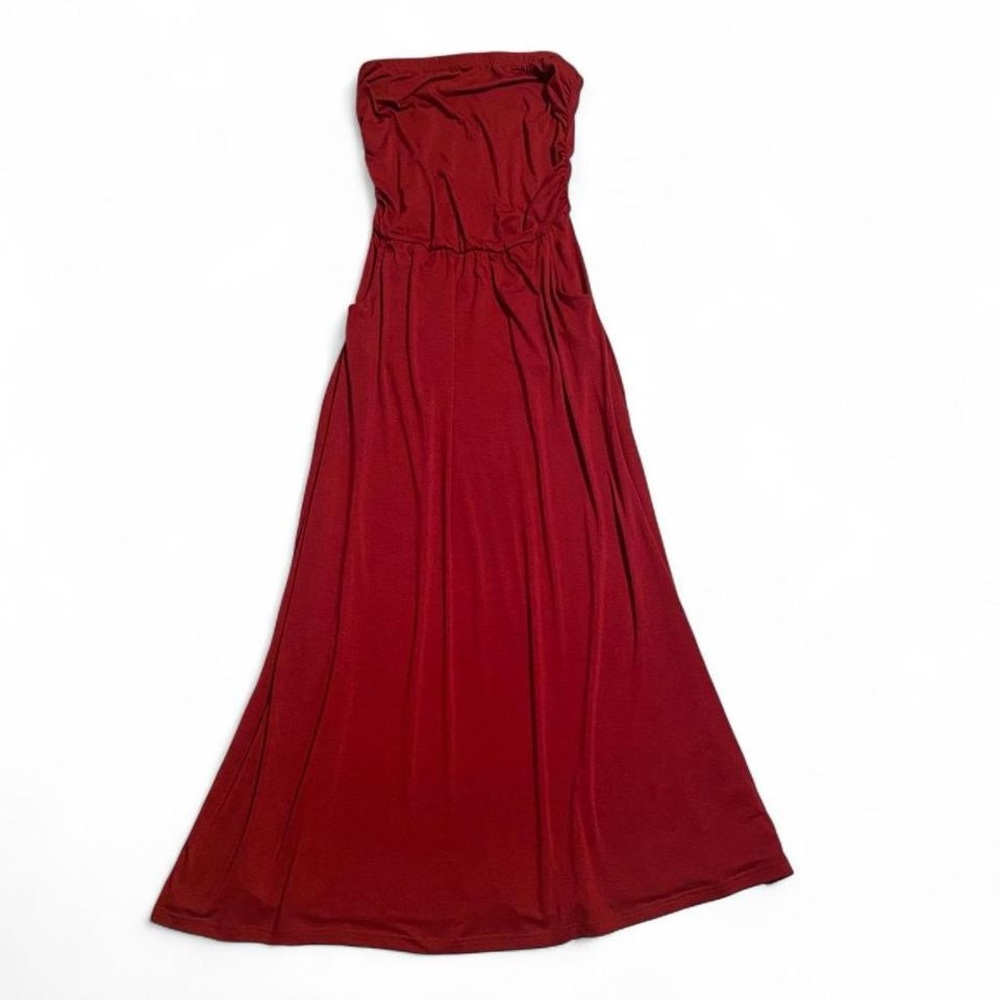 Tube Top Maxidress With Pockets